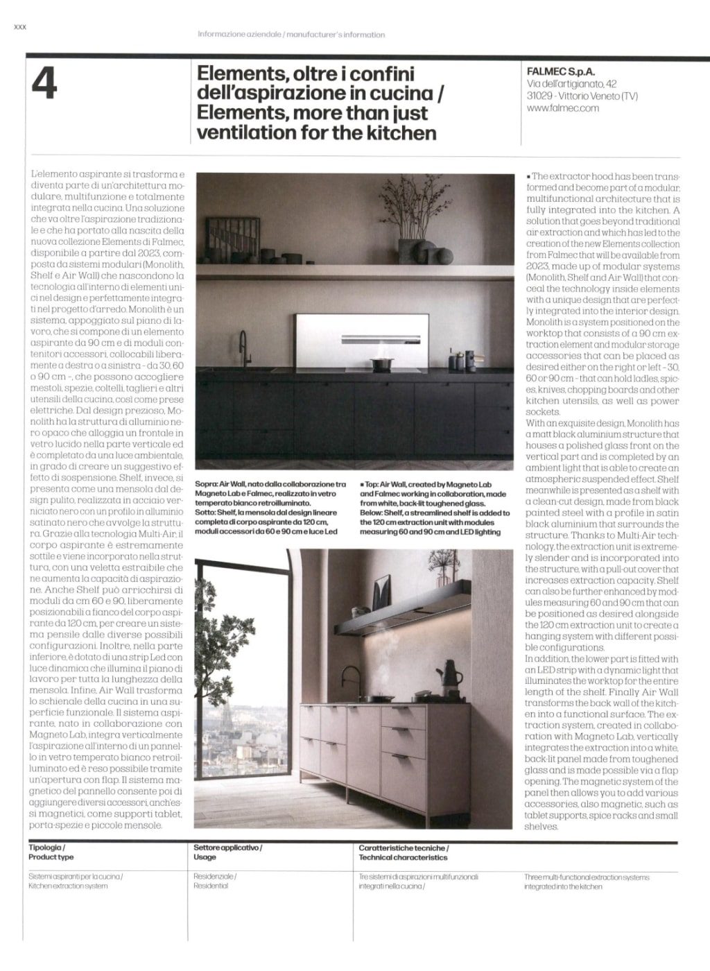 Falmec S.p.a. | Modern Cooker Hoods, Filtering Hood, Air Purifying Hood